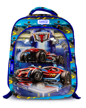 Sac a Dos Garçon16" 2Poches Visuelle Bombe Motif Imprime Tissu Imperméable 3D16B-G – Image 5