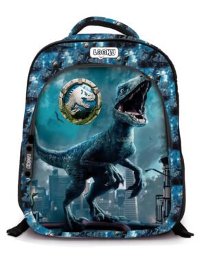 Sac a Dos Garçon16" 2Poches Visuelle Bombe Motif Imprime Tissu Imperméable 3D16B-G – Image 2