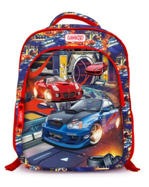 Sac a Dos Garçon16" 2Poches Visuelle Bombe Motif Imprime Tissu Imperméable 3D16B-G – Image 9