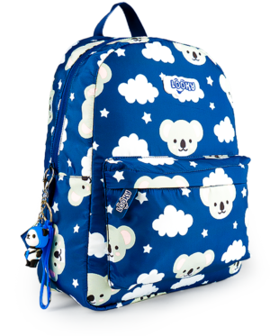 Sac a Dos Fille 12" 2Poches Tissu Satin Imperméable + Porte clés – Image 9