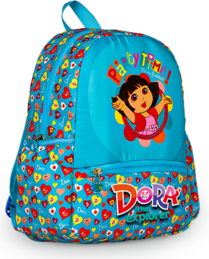 Sac a Dos 12'' 2Poches Motifs Filles Tissu Satin Imperméable Licence ND12-BPF