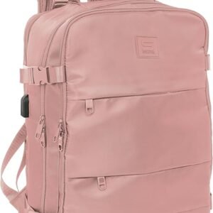 Sac à dos cabine Safta 15,6″ Rose – 44 cm | Voyage & Ordinateur Portable