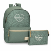 Pepe Jeans – Sac à dos Coralie avec trousse assortie – Vert