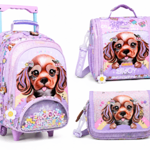 Pack Cartable 41 cm Trolley Chimola 3 Pièces – Chiot