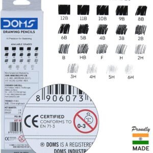 Alternative view of DOMS Sketch Tool Crayon Noir Pack 6 Pcs