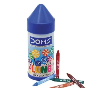 DOMS Long Wax Crayons 12 teintes
